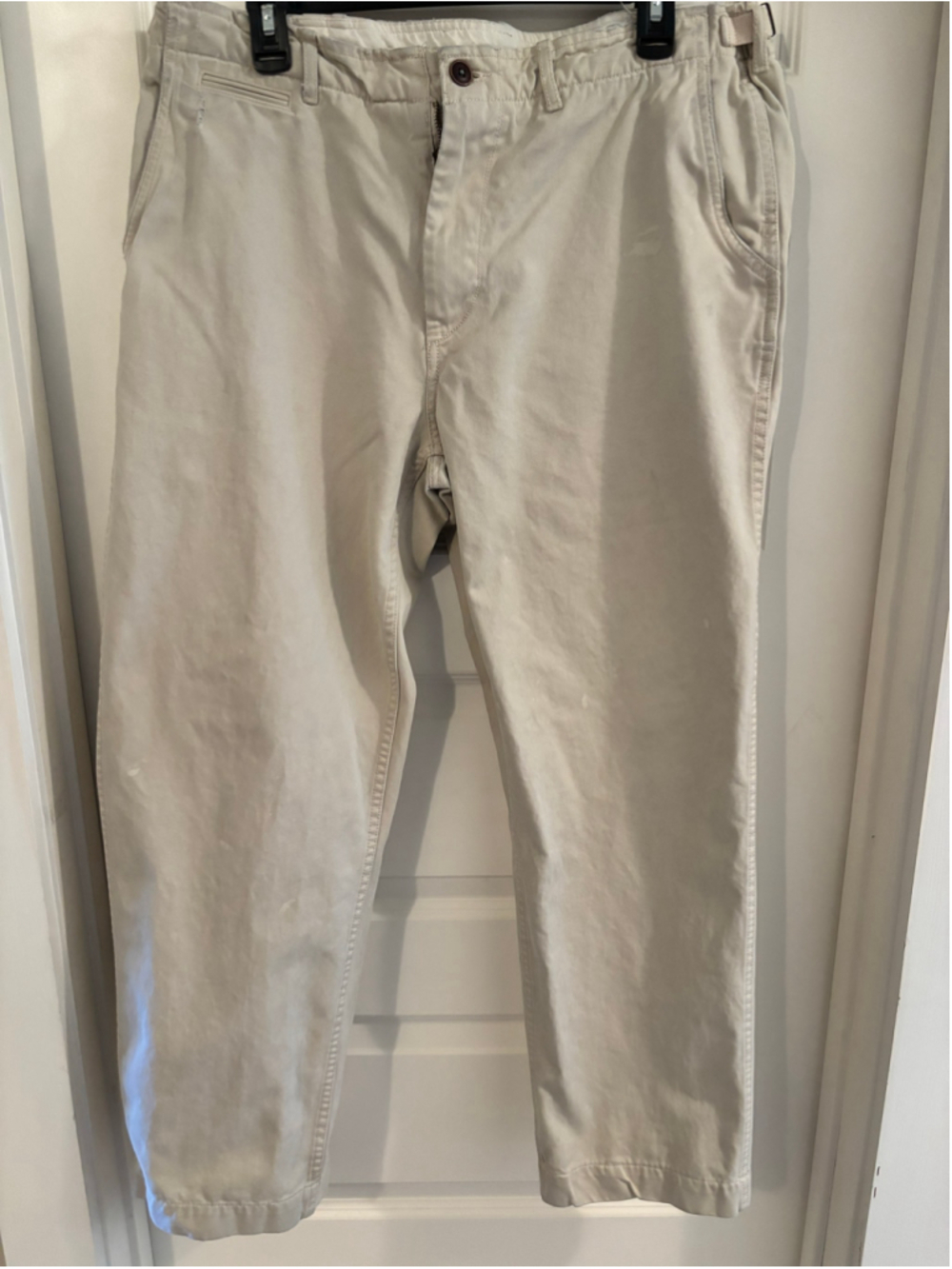 Vintage Polo by Ralph Lauren Men's Cinch Waist Chino Pants / Trousers old money